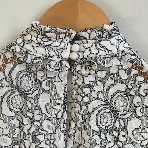 LIKELY Catherine Dress in White Lace - Picture 14 of 16